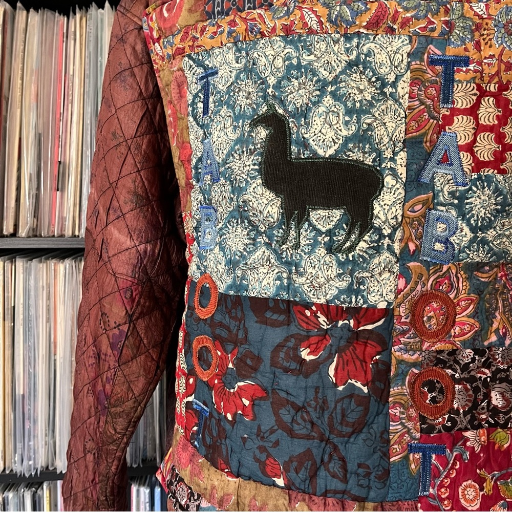 Phish Llama Taboot Patchwork Silk Jacket Sacred T… - image 4